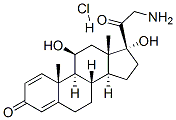 21-氨基-11,17-二羥基-(11b)-孕甾-1,4-二烯-3,20-二酮鹽酸鹽結構式_744254-09-9結構式