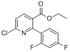 Ethyl 2-(2,4-difluorophenyl)-6-chloronicotinate Structure,745833-19-6Structure