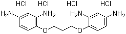 1,3-Bis(2,4-diaminophenoxy)propane tetrahydrochlorideStructure,74918-21-1Structure 1,3-Bis(2,4-diaminophenoxy)propane tetrahydrochloride Structure,74918-21-1Structure
