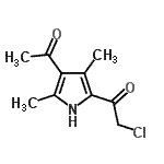 Ethanone, 1-(4-acetyl-3,5-dimethyl-1h-pyrrol-2-yl)-2-chloro-(9ci)Structure,750611-31-5Structure Ethanone, 1-(4-acetyl-3,5-dimethyl-1h-pyrrol-2-yl)-2-chloro-(9ci) Structure,750611-31-5Structure