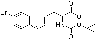 Boc-5-溴-l-色氨酸結構式_75816-20-5結構式