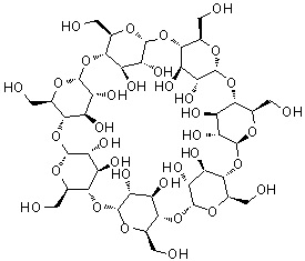 β-Cyclodextrin Structure,7585-39-9Structure