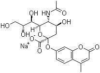 4-Methylumbelliferyl n-acetyl-α-d-neuraminic acid sodium salt Structure,76204-02-9Structure