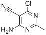 4-Amino-6-chloro-2-methyl-5-pyrimidinecarbonitrile Structure,76574-37-3Structure