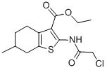 2-(2-氯乙?；被?-6-甲基-4,5,6,7-四氫苯并[b]噻吩-3-羧酸乙酯結(jié)構(gòu)式_76981-87-8結(jié)構(gòu)式