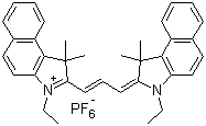 3-乙基-2-[3-(3-乙基-1,3-二氫-1,1-二甲基-2H-benz[e]吲哚-2-基idene)-1-丙烯-1-基]-1,1-二甲基-1H-benz[e]indolium hexa氟phosphate(1-) (1:1)結構式_769933-13-3結構式