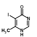 5-碘-6-甲基-4(1H)-嘧啶酮結(jié)構(gòu)式_7752-74-1結(jié)構(gòu)式