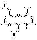 異丙基-2-乙酰氨基-3,4,6-三-O-乙?；?2-脫氧-β-D-吡喃葡萄糖苷結(jié)構(gòu)式_7772-85-2結(jié)構(gòu)式