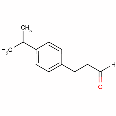 3-(4-異丙基-苯基)-丙醛結(jié)構(gòu)式_7775-00-0結(jié)構(gòu)式