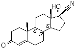 (17Alpha)-17-hydroxy-3-oxoandrost-4-ene-17-carbonitrileStructure,77881-13-1Structure (17Alpha)-17-hydroxy-3-oxoandrost-4-ene-17-carbonitrile Structure,77881-13-1Structure