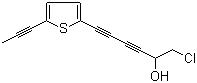 1-Chloro-6-(5-(prop-1-ynyl)thiophen-2-yl)hexa-3,5-diyn-2-ol Structure,78876-52-5Structure