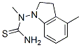 (9CI)-N-(2,3-二氫-4-甲基-1H-吲哚-1-基)-N-甲基硫脲結(jié)構(gòu)式_790158-87-1結(jié)構(gòu)式