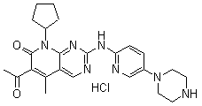 Palbociclib hcl; pd0332991 hclStructure,827022-32-2Structure Palbociclib hcl; pd0332991 hcl Structure,827022-32-2Structure