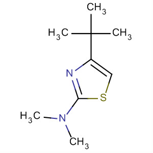 4-叔丁基-N,N-二甲基噻唑-2-胺結(jié)構(gòu)式_82721-88-8結(jié)構(gòu)式
