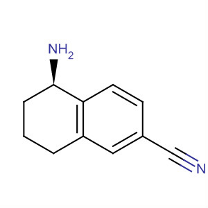 (R)-5-氨基-5,6,7,8-四氫萘-2-甲腈結(jié)構(gòu)式_828926-06-3結(jié)構(gòu)式