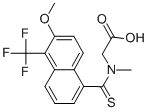 [(6-Methoxy-5-trifluoromethyl-naphthalene-1-carbothioyl)-methyl-amino]-acetic acid Structure,82964-04-3Structure