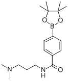 N-(3-二甲基氨基丙基)-4-(4,4,5,5-四甲基-1,3,2-二噁硼烷-2-基)苯甲酰胺結(jié)構(gòu)式_832114-10-0結(jié)構(gòu)式
