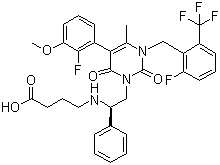 ElagolixStructure,834153-87-6Structure Elagolix Structure,834153-87-6Structure