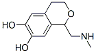 (9ci)-3,4-二氫-1-[(甲基氨基)甲基]-1H-2-苯并吡喃-6,7-二醇結(jié)構(gòu)式_83694-59-1結(jié)構(gòu)式