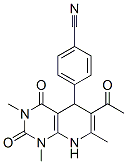 4-(6-乙?；?1,3,7-三甲基-2,4-二氧代-1,2,3,4,5,8-六氫吡啶并[2,3-d]嘧啶)苯甲腈結(jié)構(gòu)式_838845-73-1結(jié)構(gòu)式