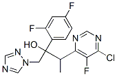 3-(6-氯-5-氟嘧啶-4-基)-2-(2,4-二氟苯基)-1-(1H-1,2,4-三氮唑-1-基)-2-丁醇鹽酸鹽結構式_848469-29-4結構式