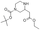 Tert-butyl3-(2-ethoxy-2-oxoethyl)piperazine-1-carboxylateStructure,849547-86-0Structure Tert-butyl3-(2-ethoxy-2-oxoethyl)piperazine-1-carboxylate Structure,849547-86-0Structure
