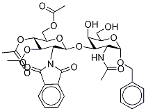 2-(乙?；被?-2-脫氧-3-O-[3,4,6-三-O-乙?；?2-脫氧-2-鄰苯二甲酰亞氨基-β-D-吡喃葡萄糖]-α-D-半乳糖吡喃糖苷芐酯結(jié)構(gòu)式_85069-37-0結(jié)構(gòu)式