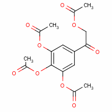 2-(乙?；趸?-1-[3,4,5-三(乙?；趸?苯基]-乙酮結(jié)構(gòu)式_85117-87-9結(jié)構(gòu)式