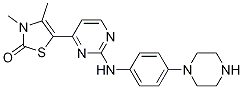 2(3H)-噻唑酮, 3,4-二甲基-5-[2-[[4-(1-哌嗪)苯基]氨基]-4-嘧啶]-結(jié)構(gòu)式_851439-14-0結(jié)構(gòu)式