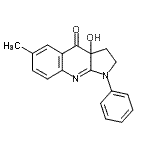 3A-hydroxy-6-methyl-1-phenyl-1,2,3,3a-tetrahydro-4h-pyrrolo[2,3-b]quinolin-4-one Structure,856925-71-8Structure
