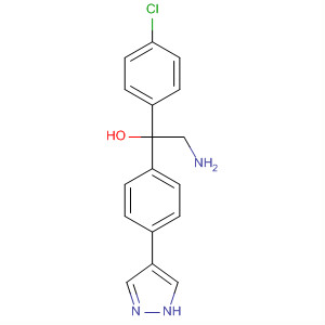 2-氨基-1-(4-氯-苯基)-1-[4-(1H-吡唑-4-基)-苯基]-乙醇結(jié)構(gòu)式_857532-13-9結(jié)構(gòu)式