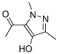 Ethanone, 1-(4-hydroxy-1,3-dimethyl-1h-pyrazol-5-yl)-Structure,85985-63-3Structure Ethanone, 1-(4-hydroxy-1,3-dimethyl-1h-pyrazol-5-yl)- Structure,85985-63-3Structure