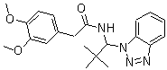 N-(1-(1H-苯并[d][1,2,3]噻唑-1-基)-2,2-二甲基- 丙基)-2-(3,4-二甲氧基苯基)乙酰胺結構式_861393-66-0結構式