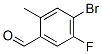 4-Bromo-5-fluoro-2-methylbenzaldehyde Structure,861928-26-9Structure