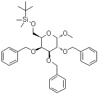 Methyl-6-o-(tert.-butyldimethylsilyl)-2,3,4-tri-o-benzyl-α-d-galactopyranosideStructure,862730-60-7Structure Methyl-6-o-(tert.-butyldimethylsilyl)-2,3,4-tri-o-benzyl-α-d-galactopyranoside Structure,862730-60-7Structure