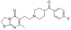 5H-噻唑并[3,2a]嘧啶-5-酮,6-[2-[4-(4-氟苯甲?；?-1-哌啶基]乙基]-2,3-二氫-7-甲基-結構式_86487-64-1結構式