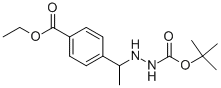 Tert-butyl2-(1-(4-(ethoxycarbonyl)phenyl)ethyl)hydrazinecarboxylateStructure,870822-88-1Structure Tert-butyl2-(1-(4-(ethoxycarbonyl)phenyl)ethyl)hydrazinecarboxylate Structure,870822-88-1Structure