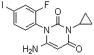 6-氨基-3-環(huán)丙基-1-(2-氟-4-碘苯基)嘧啶-2,4(1H,3H)-二酮結(jié)構(gòu)式_871700-28-6結(jié)構(gòu)式