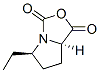 (5r-反式)-(9ci)-5-乙基四氫-1H,3h-吡咯并[1,2-c]噁唑-1,3-二酮結構式_87392-44-7結構式
