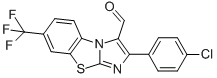 2-(4-氯苯基)-7-(三氟甲基)咪唑并[2,1-b]苯并噻唑-3-羧醛結(jié)構(gòu)式_874772-62-0結(jié)構(gòu)式