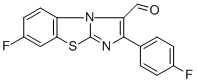 7-氟-2-(4-氟苯基)咪唑并[2,1-b]苯并噻唑-3-羧醛結構式_874799-90-3結構式