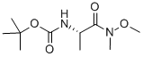R-tert-butyl 1-(methoxy(methyl)amino)-1-oxopropan-2-ylcarbamateStructure,87694-49-3Structure R-tert-butyl 1-(methoxy(methyl)amino)-1-oxopropan-2-ylcarbamate Structure,87694-49-3Structure