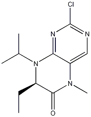 (7R)-2-chloro-7-ethyl-7,8-dihydro-5-methyl-8-(1-methylethyl)-6(5h)-pteridinoneStructure,877676-50-1Structure (7R)-2-chloro-7-ethyl-7,8-dihydro-5-methyl-8-(1-methylethyl)-6(5h)-pteridinone Structure,877676-50-1Structure