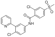 2-Chloro-n-[4-chloro-3-(2-pyridinyl)phenyl]-4-(methylsulfonyl)benzamide Structure,879085-55-9Structure