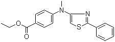Ethyl 4-(methyl(2-phenylthiazol-4-yl)amino)benzoate Structure,880090-88-0Structure