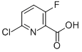 6-Chloro-3-fluoro-2-Pyridinecarboxylic acid Structure,884494-76-2Structure