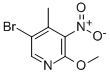 5-Bromo-2-methoxy-4-methyl-3-nitropyridine Structure,884495-14-1Structure