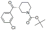 3-(3-氯苯甲酰基)哌啶-1-羧酸-(R)-叔丁酯結(jié)構(gòu)式_884512-09-8結(jié)構(gòu)式
