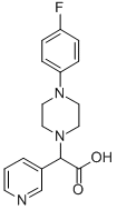 [4-(4-氟苯基)哌嗪-1-基]吡啶-3-乙酸結構式_885276-69-7結構式
