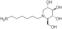 (3R,4r)-1-(12-aminododecyl)-2-(hydroxymethyl)piperidine-3,4,5-triolStructure,885484-41-3Structure (3R,4r)-1-(12-aminododecyl)-2-(hydroxymethyl)piperidine-3,4,5-triol Structure,885484-41-3Structure